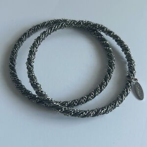 Tasha silver bangles